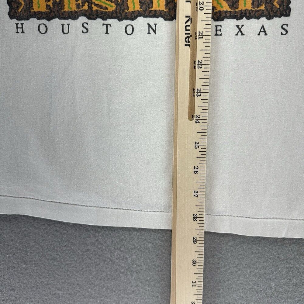 1993 First World Arts‎ & Cultural Festival Houston Texas White Tshirt XL VTG 90s - Picture 6 of 8